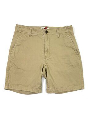 Best Made Co Mens Shorts Supima Twill Cotton Stretch Size 28 Khaki Casual Chino